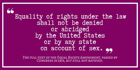 Ratification Of The Equal Rights Amendment Mylo