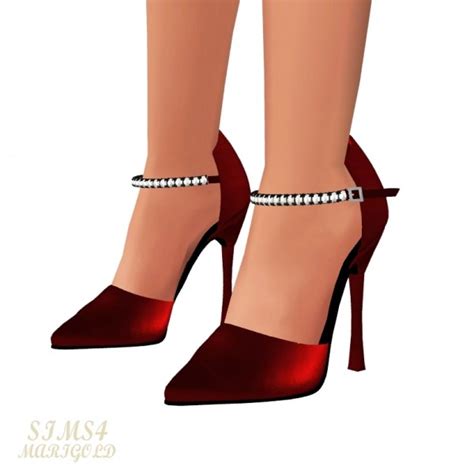 Sims4 Marigold Chain Strap High Heel Sims 4 Downloads