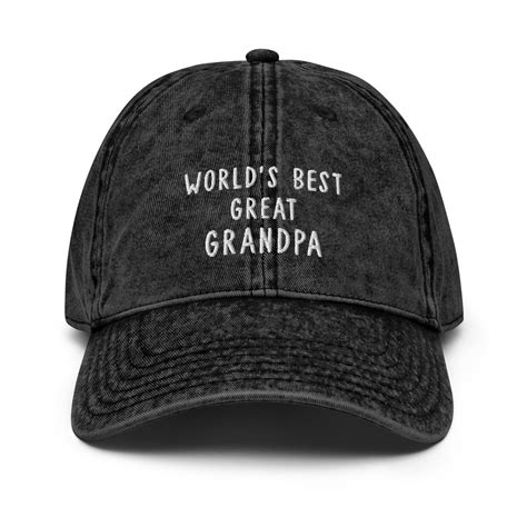 Best Great Grandpa Vintage Cotton Cap Great Grandpa Hat Etsy