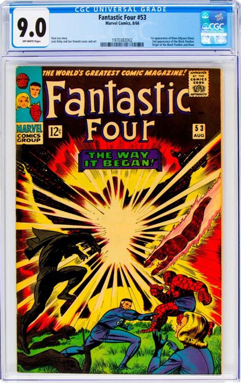 Fantastic Four 53 Cgc Graded 90 1st Appearance Of Klaw Ulysses Klaw