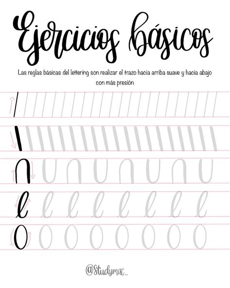 Plantillas Lettering Hand Lettering Practice Sheets Lettering Brush