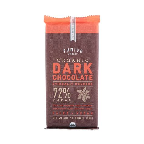 Organic Paleo Dark Chocolate 72 Thrive Market