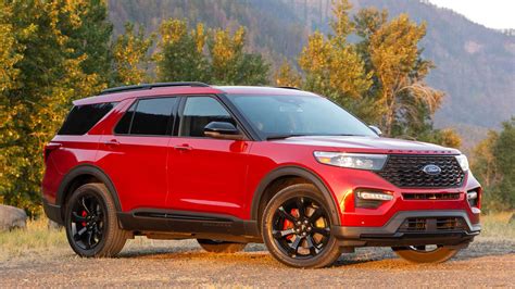 If you're looking to step it up, the platinum model includes unique door handles, satin aluminum insert, a unique liftgate applique. 2020 Ford Explorer ST First Drive: STaying Power