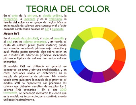 La Teoria Del Color Infografia Infographic Desgin Tic