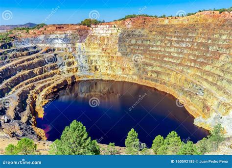 Rio Tinto Mine Crater Lake Near Nerva In Spain Royalty Free Stock