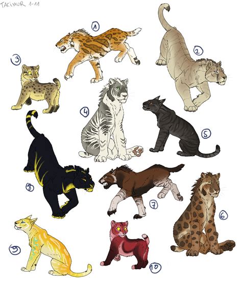 The cats lost their baby teeth, including a set of miniature. -CLOSED- Sabertooth adoptables by Tacimur on DeviantArt