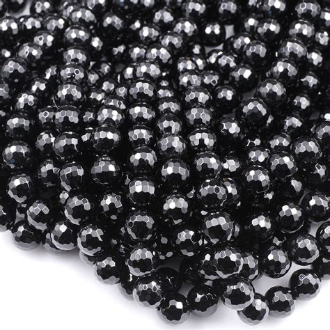 Aaa Grade Natural Black Onyx Beads Faceted 4mm 6mm 8mm 10mm Etsy