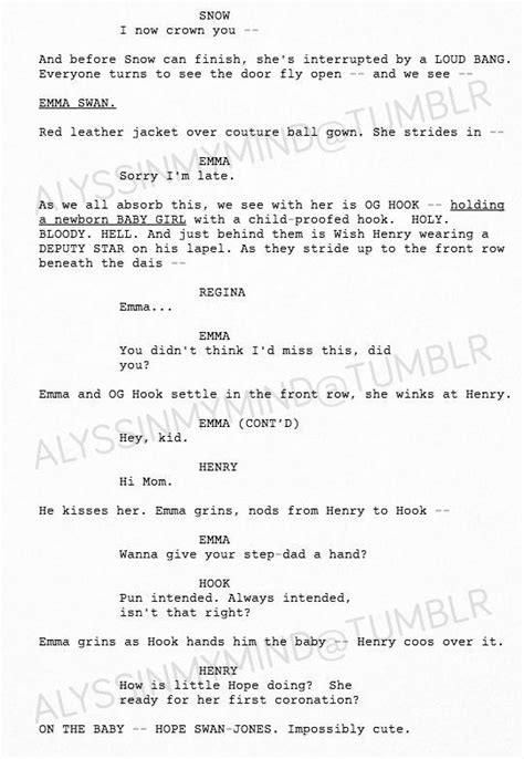 Script For 7x22 Once Upon A Time Once Up A Time Captain Swan