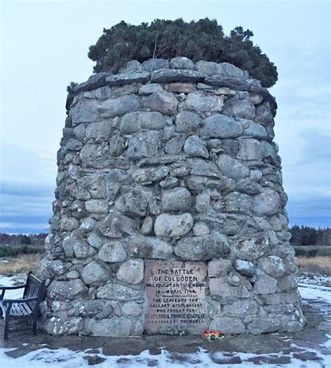 The Culloden Memorial On The Scottish Side Walking Over The