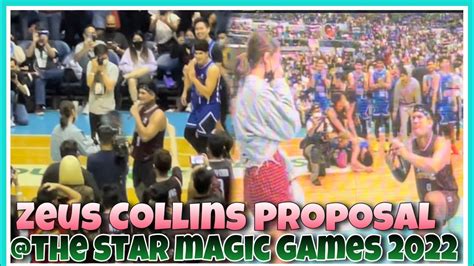 Zeus Collins Kilig Propsal Will His Long Time Jowa At Star Magic Games 2022 Youtube