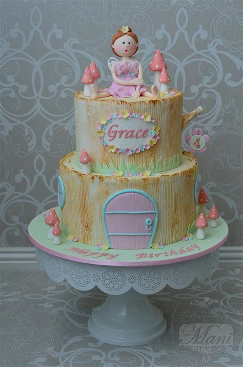 Fairy Theme Birthday Cake Decorated Cake By Designed By Cakesdecor