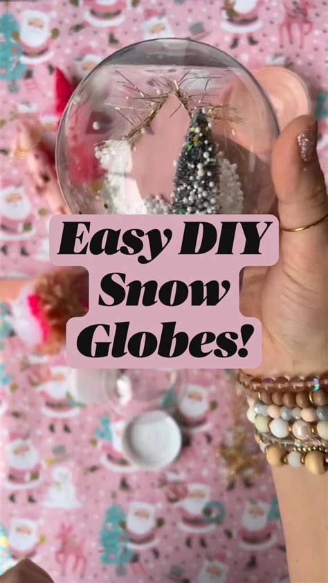 Easy Diy Snow Globes These Snow Globes Are From The Dollar Tree And We