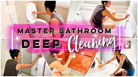 Master Bathroom Clean With Me Deep Cleaning Master Bathroom Clean With Me Youtube