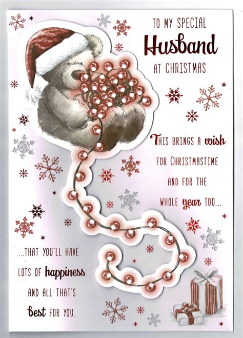 Husband Christmas Card With Sentiment Verse To My Special Husband