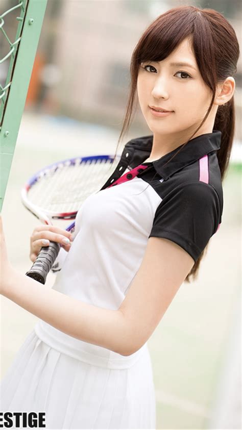 maria aine os tennis wear casual sporty japanese beauty tennis racket slim sports women