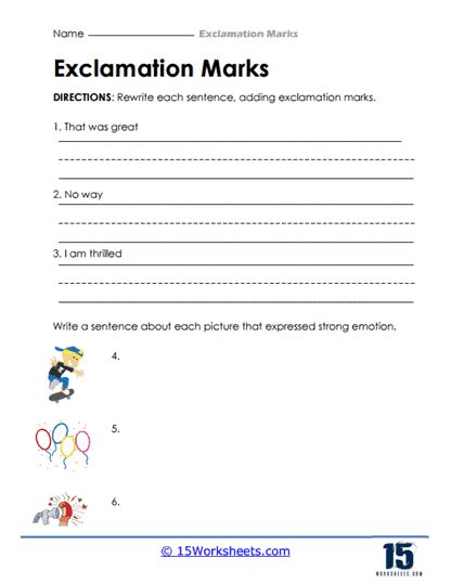 Exclamations Worksheets 15 Worksheets Library