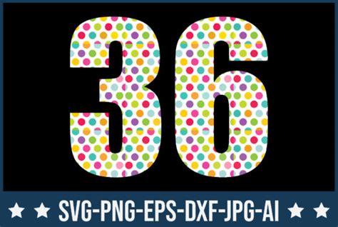 Polka Dot Numbers Svg Bundle Bundle · Creative Fabrica
