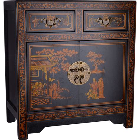 Black Oriental Bedside Cabinet Tk Maxx Oriental Furniture