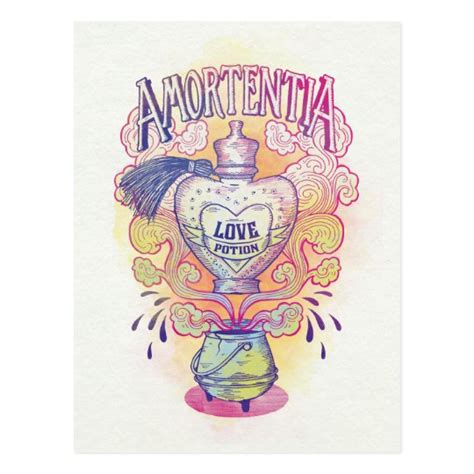 Harry Potter Spell Amortentia Love Potion Bottle Postcard