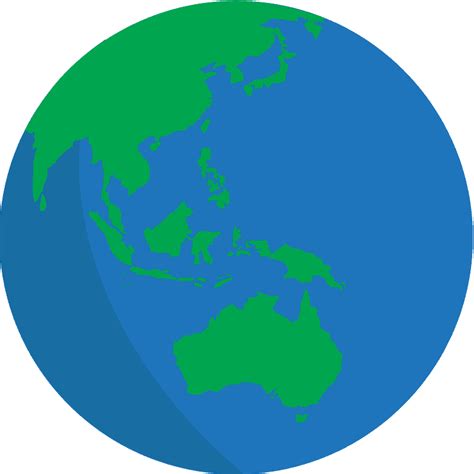 Globe Showing Asia Australia Emoji Clipart Free Download Transparent