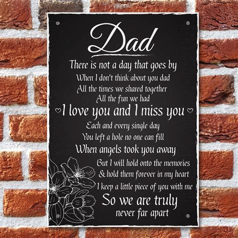 Frankly, who wouldn't want a. Love Miss You Dad Memorial Grave Plaque Father's Day Daddy ...