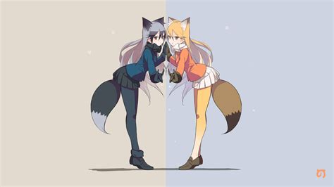 Download Silver Fox Kemono Friends Ezo Red Fox Kemono Friends Anime