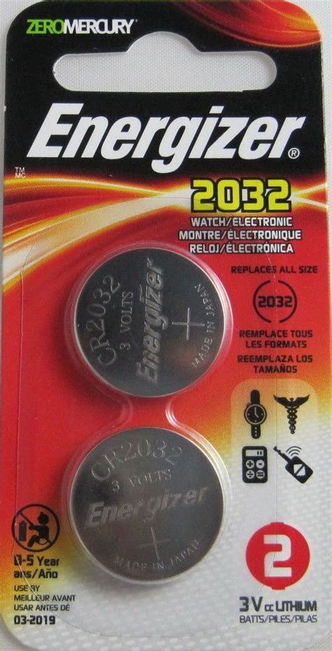 Energizer 2032bp 2n Coin Lithium 2032 Battery Black