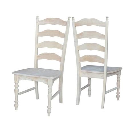 Maine Unfinished Dining Chair 2 Pack Unfinished Dining Chairs