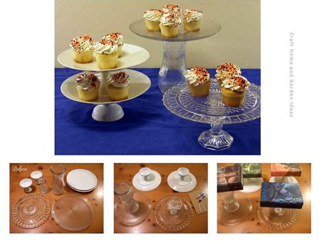 How To Make Cake Stands With Things Around The House Diy Cake Stand