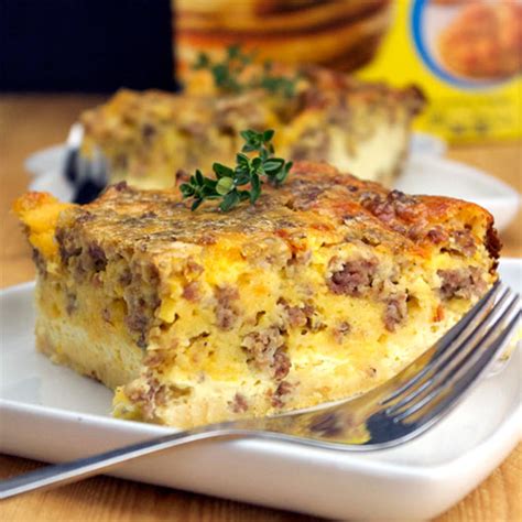 Overnight Egg Sausage Bake Recipe