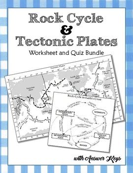 Worksheet will open in a new window. Rock Cycle & Tectonic Plates Worksheets and Quizzes Bundle ...