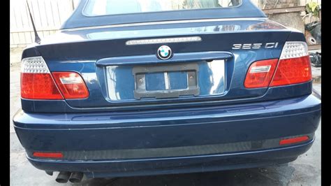 Bmw E46 330ci 325ci Rear Bumper Removal Youtube