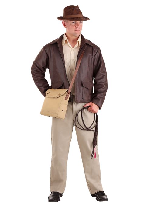 Men S Indiana Jones Plus Size Premium Costume