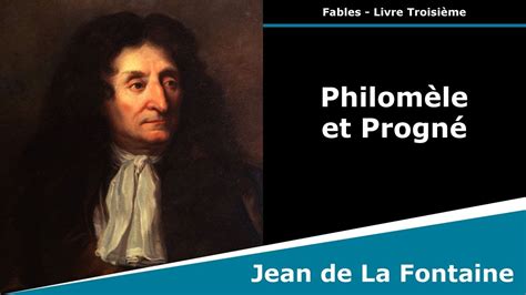Philomèle Et Progné Fables Jean De La Fontaine Youtube