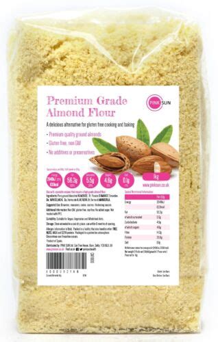 Almond Flour 1kg 3kg Ground Almonds Meal Blanched Gluten Free Paleo