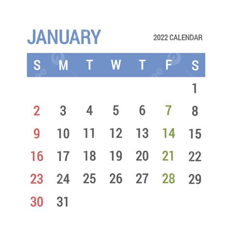 January Calendar Png Picture Blue Printable Calendar Of Regular