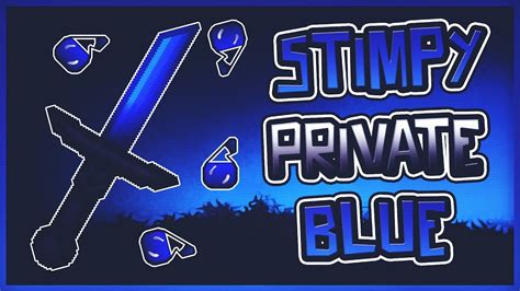Minecraft Pvp Texture Pack Stimpy Private Blue Fps Youtube
