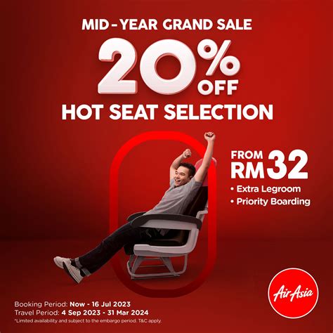亚航推出年中大促销，所有航班座位均可享受 20% 折扣 — AirAsia Newsroom