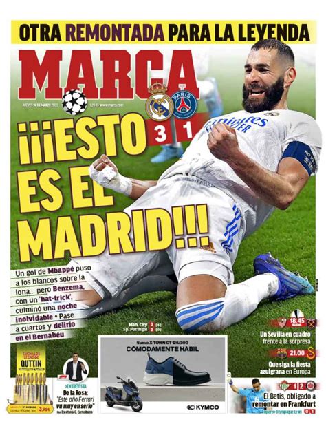 La Portada Del Periódico Marca Jueves 10 De Marzo Del 2022 Esto Es El Madrid