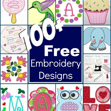 Available for download immediately after registration. 100+ Free Embroidery Designs - The Sewing Loft