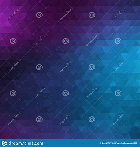 Blue Abstract Geometric Triangle Vertical Background Vector
