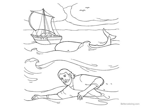 Jonah In Nineveh Coloring Sheet Coloring Pages