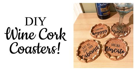 Diy Wine Cork Coasters Creative Fabrica