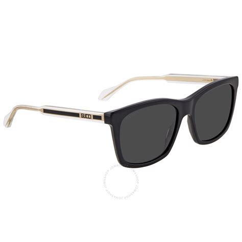 gucci grey rectangular men s sunglasses gg0558s 001 56 889652257198 sunglasses jomashop