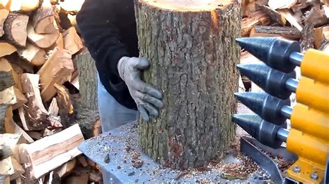 Dangerous Automatic Homemade Firewood Processing Machines In Action