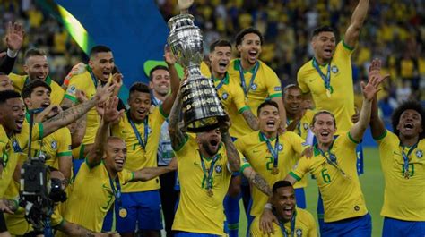 Predominantly sky blue, it features white trim on the sleeves, collar and cuffs. Copa America 2019: Brazil beat Peru 3-1, lift title after ...