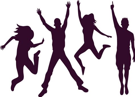 Silhouette Party Carnival Party Silhouette Png Download 50103609