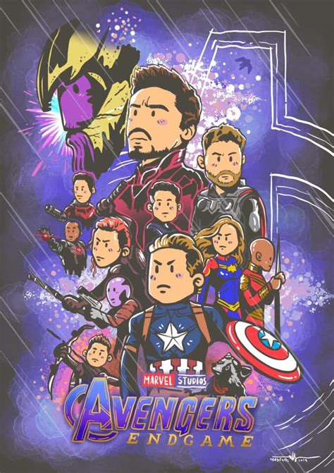 Avengers End Game Fan Poster Penggambar