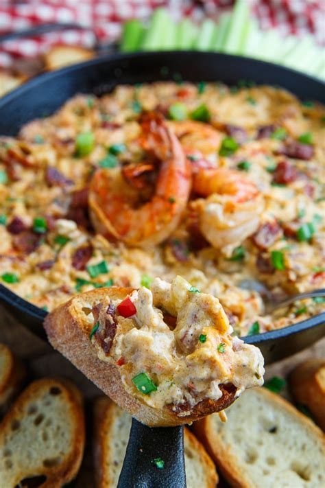 Salt, fresh parsley, cream cheese, black pepper, shrimp, hot sauce and 3 more. Cajun Shrimp and Andouille Cheese Dip Recipe on Closet Cooking