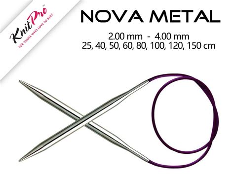 Sale Knitpro Nova Metal Circular Knitting Needles 200 Mm Etsy